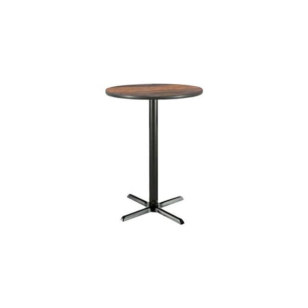 KFI 30" Round Bar Height Restaurant Table, Walnut
